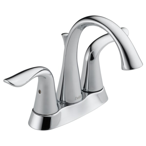 Delta Lahara: Two Handle Tract-Pack Centerset Bathroom Faucet